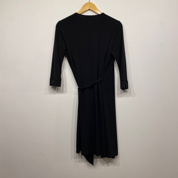 Jodi B. Wise Black Long Sleeve Wrap Dress - Picture 5 of 5